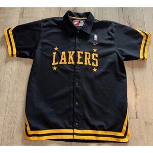 Vintage 2000s Y2K Nike Los Angeles Lakers Rewind 57 Warm Up Jacket Size XL